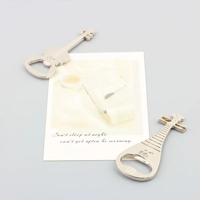 Hadiah Kreatif Pembuka Botol Perekat Kulkas Magnetik Pipa Gitar Logam