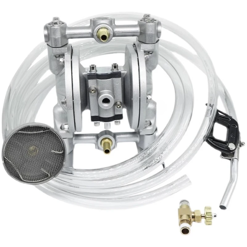 BML-10 Pneumatic Double Diaphragm Pump Bidirectional Aluminum Alloy Fluid Transfer Pump for Industrial Use