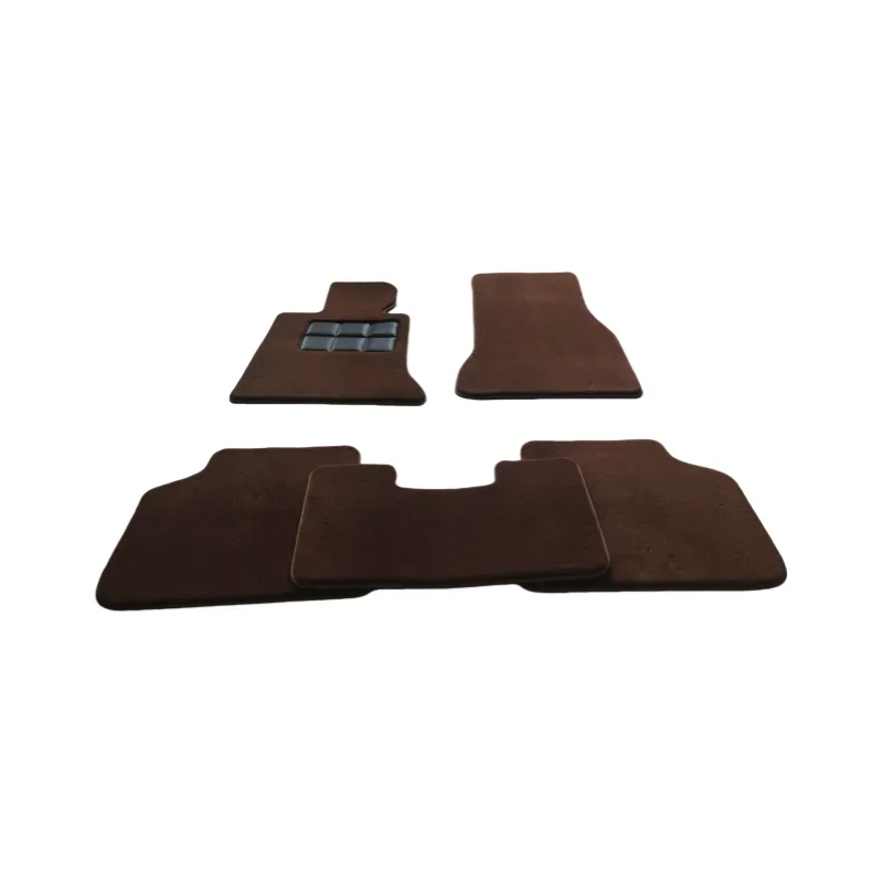 Premium 100% Wool Car Mats for 5 Series LWB Sedan 20mm Plush Carpet Factory Direct Supply