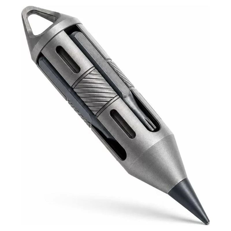 [NEWA08R】 Multi Tool Pen Screwdriver Multi-Functional Gear Pocket Tools Pry Bar Keychain