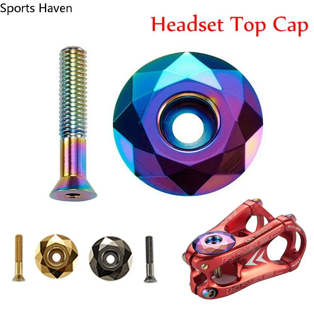 

MTB Road Bike Cycling Accessories Bicycle Headset Bike Stem Cap Bicycle Bowl Cover Fork Top Cap