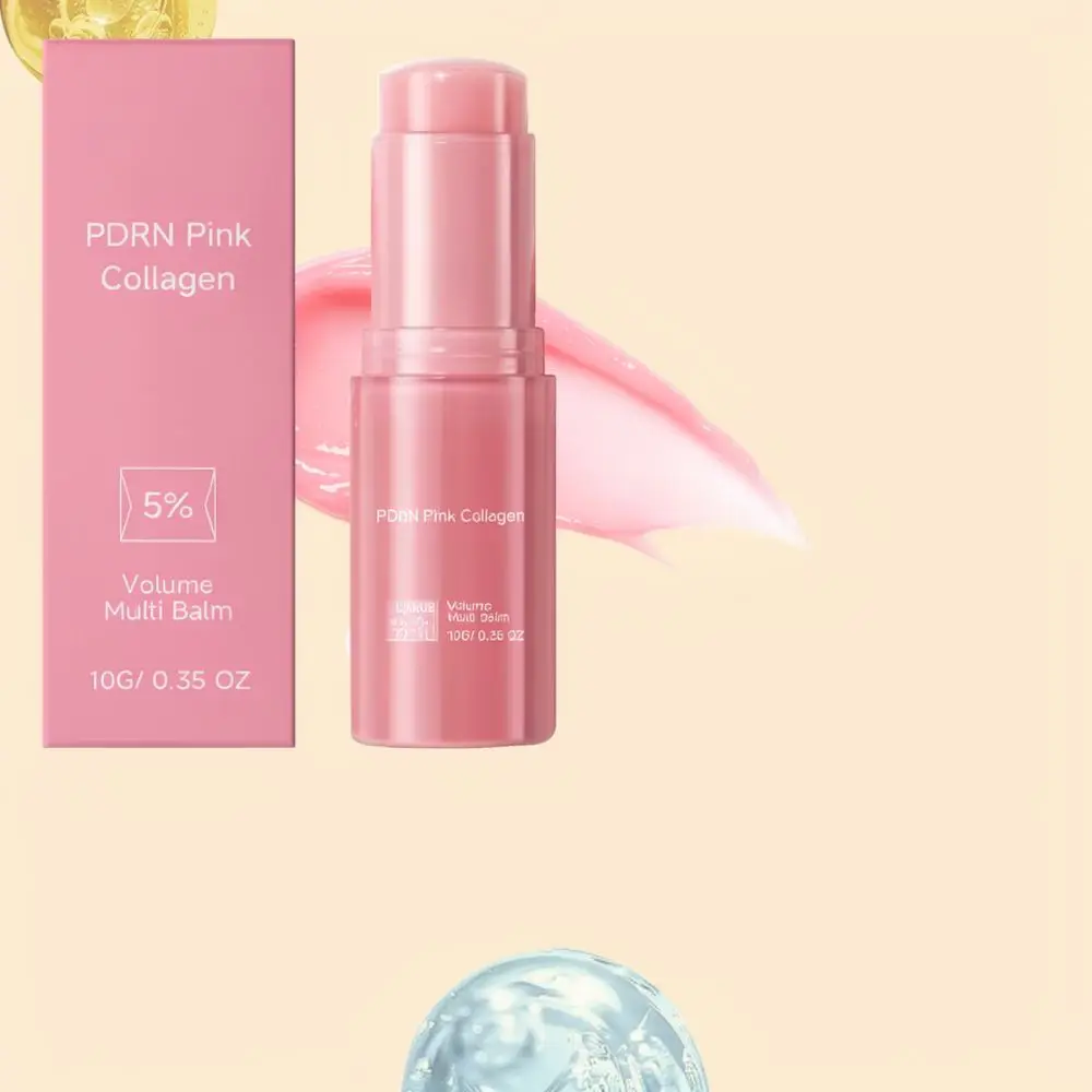 Repairing Collagen Lip Balm Pink Hydrating Stick For Soft Smooth Lips Moisturizing Treatment Daily Lip Care Essential