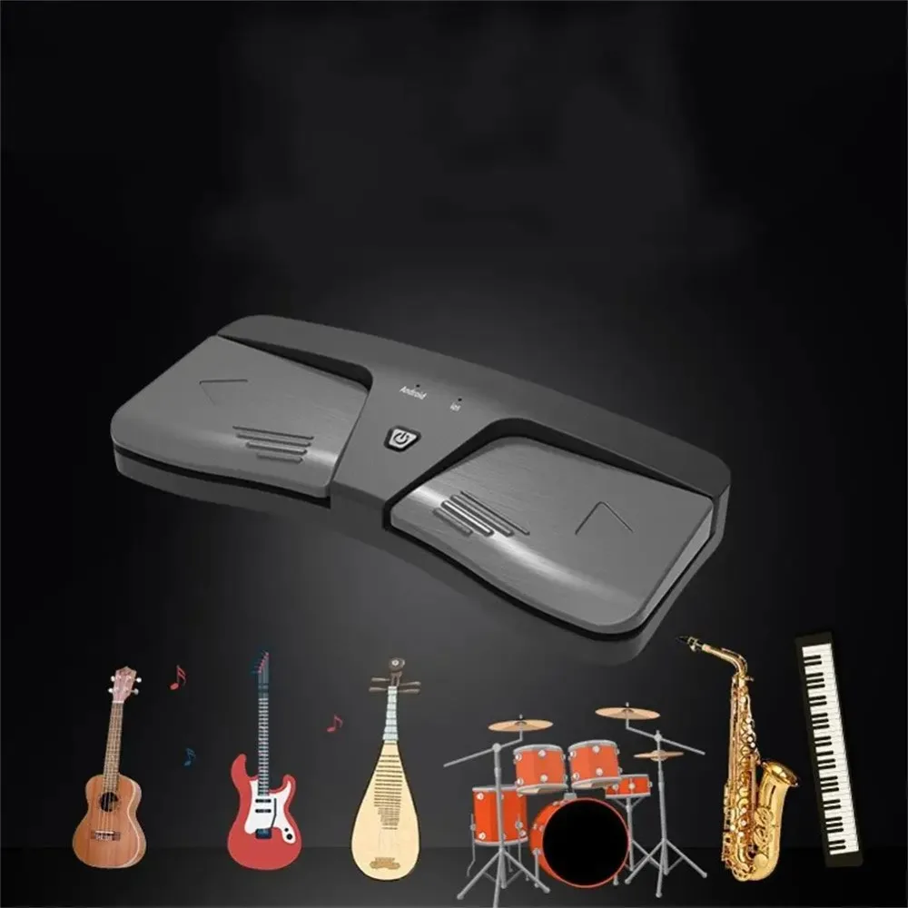 Music Sheet Flipping Wireless Music Pedal Bluetooth Connection Musical Instrument Page-turning Pedal Silent Music Sheet Flipping