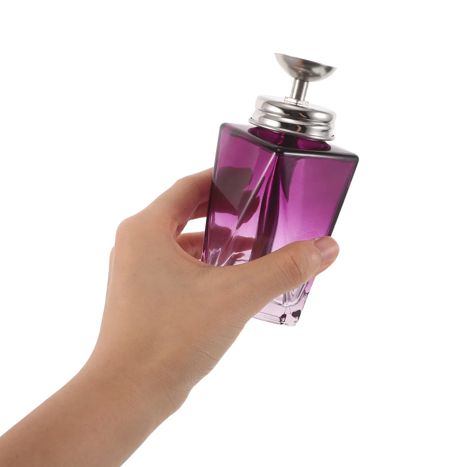 

Nail Polish Remover Pump Bottle Leakproof Glass Refillable Press Down Dispenser Portable Travel Manicure Makeup Cleaner