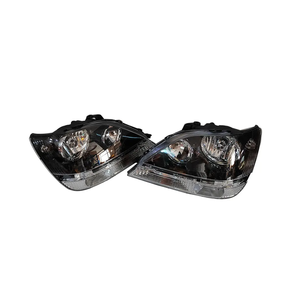 A Pair Car Headlight For Lexus Rx300 Harrier Acu10 Automobile 1998 1997 to 2003 Headlamp  Black