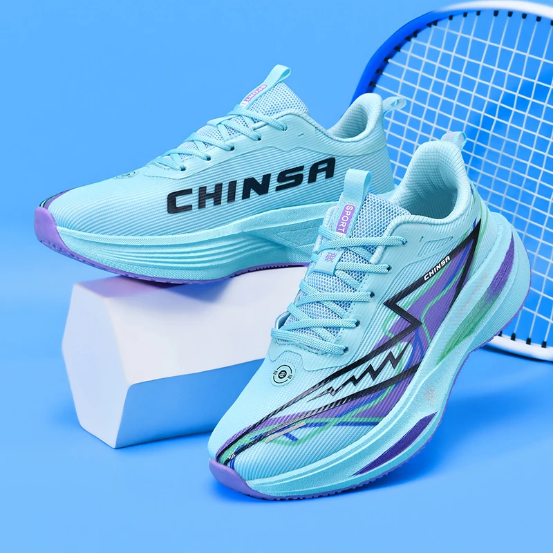 Men Running Shoes Carbon Plate Marathon Speciality Sports Breathable Lightweight Women's Comfortable Nonskid Leisure Sneakers