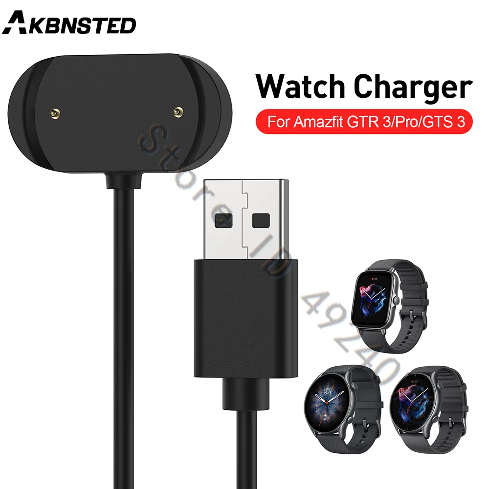 USB Charging Cable For Amazfit GTR 3 pro Charger Magnetic Charging Dock For Amazfit GTR2 GTR2e Bip u T-rex pro GTR Mini GTS 3