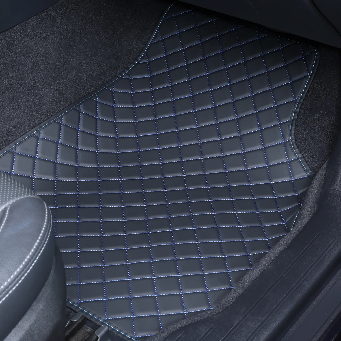 

5Pcs Car Floor Mats Universal PU Leather Waterproof Auto Foot Pad Protector Automobile Interior Car Interior Accessories XNG02-D