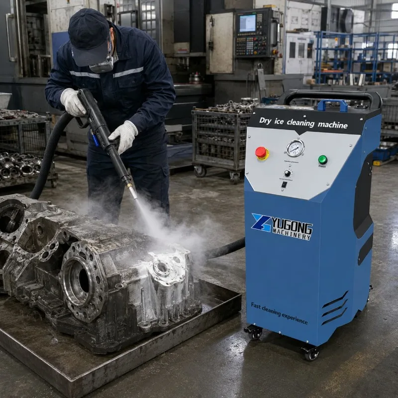 Industrial Dry Ice Blast Machine Cleaner Customized for Paint Rust Mold Dirt Removal Production Line Care