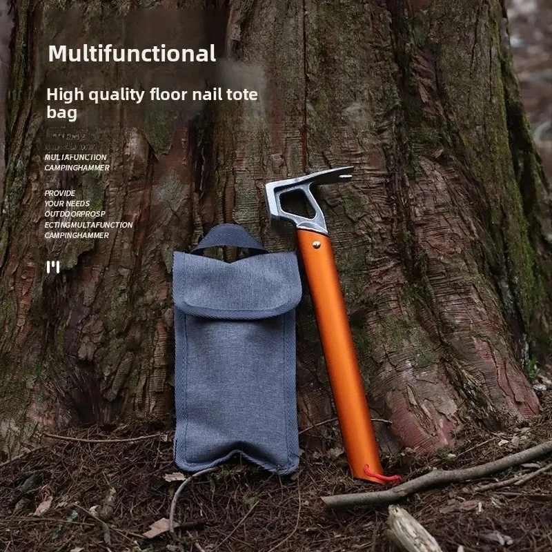 

Сумка для хранения кольев для кемпинга - водонепроницаемая сумка с несколькими карманами для колышков для палатки/ветровой веревки/молотка, портативный чехол-органайзер