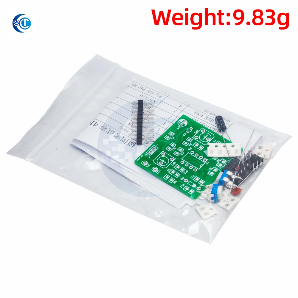 LM358 Square Wave Generator Kit, 5V Rectangular Wave Circuit with 414 Matching Components, Vocational Welding Training Module