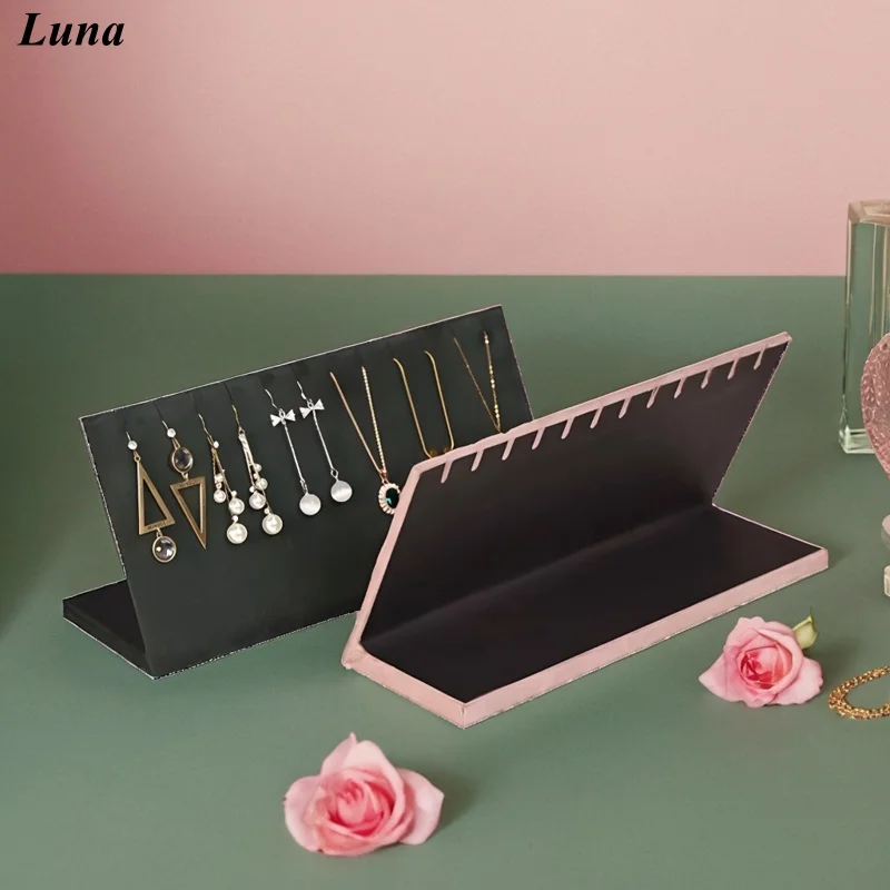 

New Jewelry Stand Shelf Necklace Storage Board Pendant Display Holder Portable Earring Rack Fashion Home Showcase