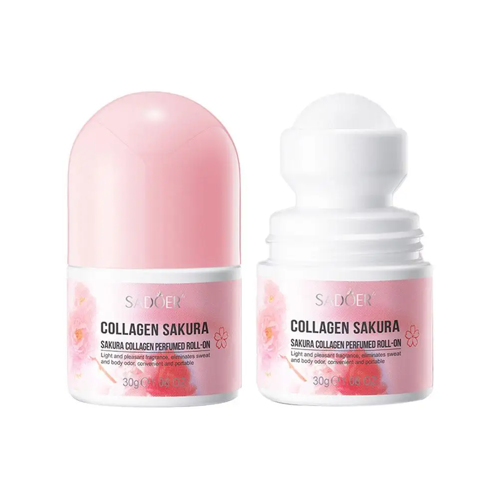 Sakura Roll On Deodorant Lasting Natural Fragrance Fresh Aroma Odor Defense Antiperspirant Deodorant Stick For Women Men