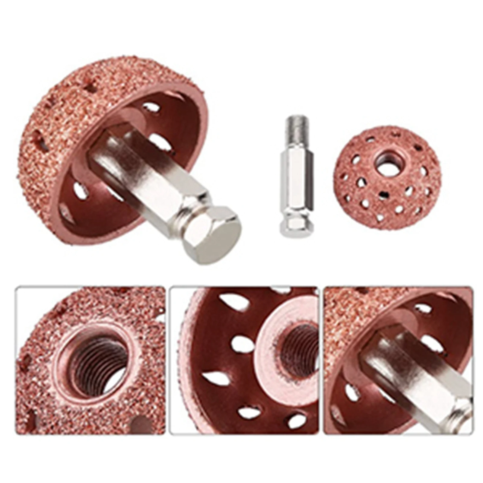 2Pcs Tungsten Steel Buffing Wheel Bowl Type Grinding Pad Grinder Power tool Accessories Grinding Pad Car Buffing Automotive Tool