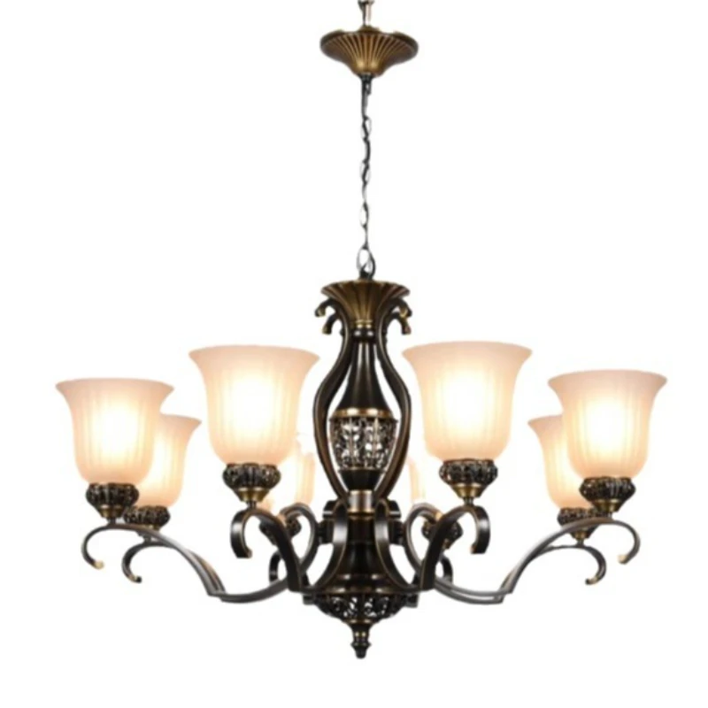 

American Home Hotel Chandelier B & B All Copper Simple Creative Living Room Bedroom Light CH-722 Series