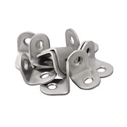 New Set Corner Brackets Right Angle Rust-resistant Joint L Shape Repair Shelf Stainless Steel 10pcs 90 Degree Brace