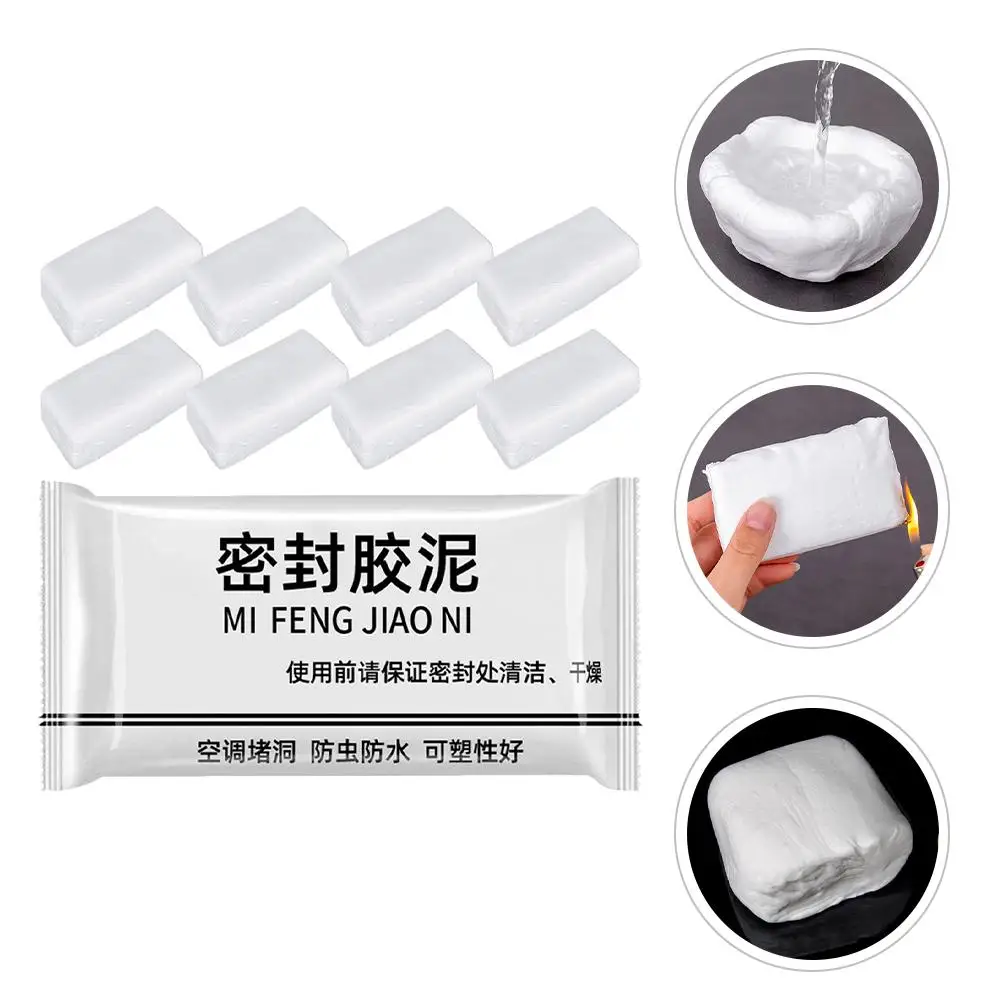 20 szt. Biała guma uszczelniająca do naprawy otworów w ścianach Elastyczna glinka do wypełniania uszczelniających materiałów eksploatacyjnych