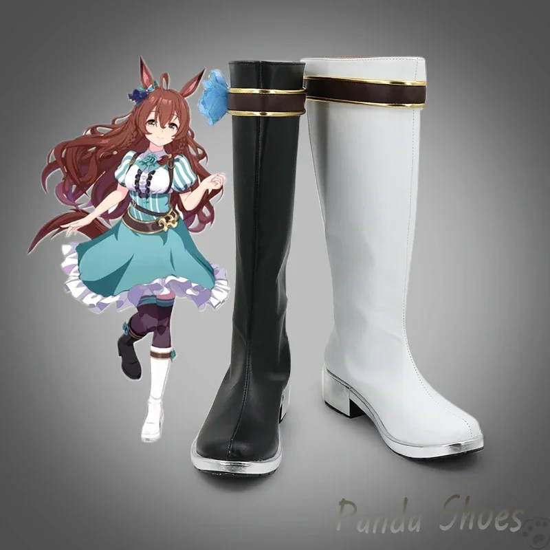 Umamusume Pretty Derby Mejiro Bright Cosplay Shoes Anime Game Cos Boots Mejiro Bright Cosplay Costume Prop Shoes for Halloween