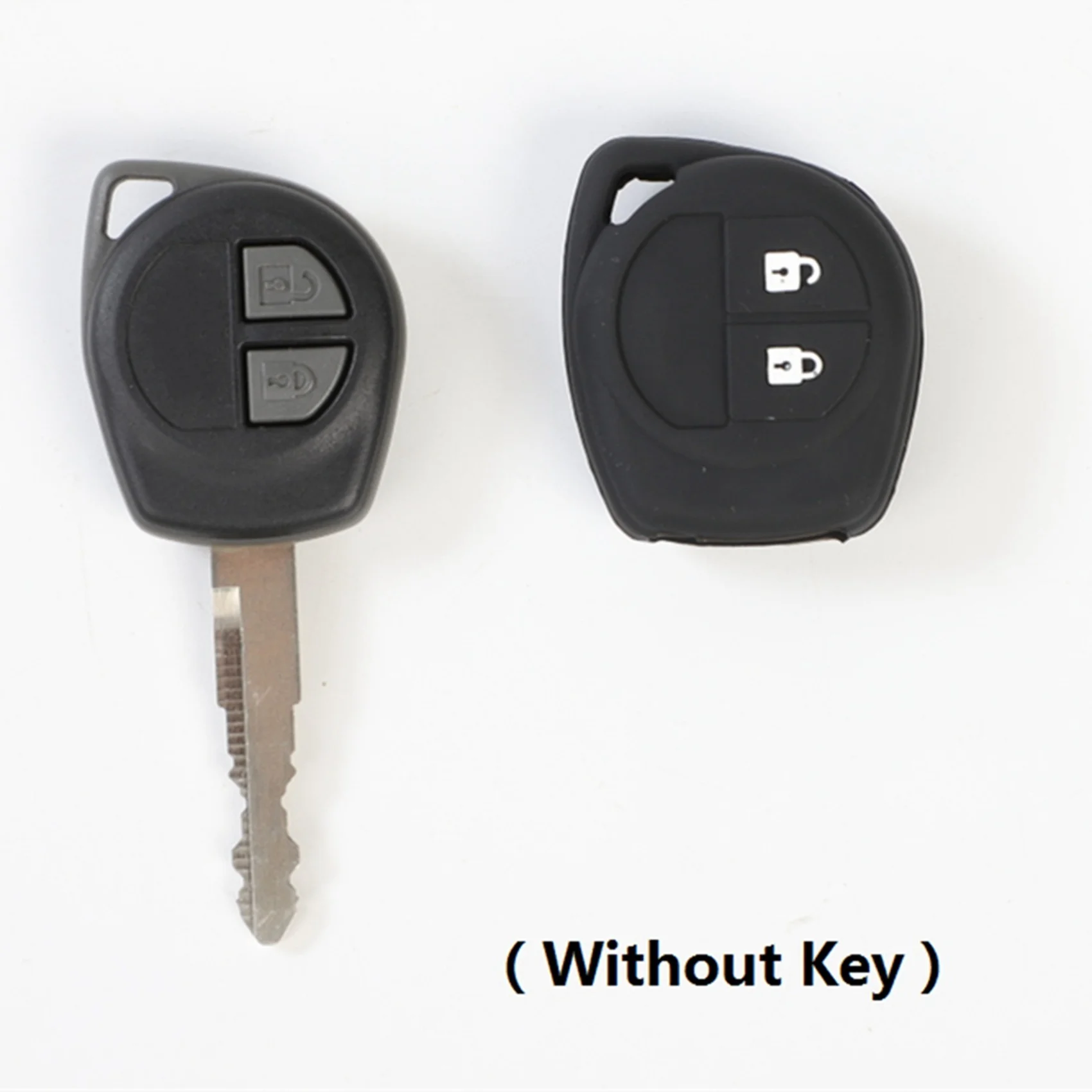 Silicon Car Key Cover for SX4 Swift Grand Vitara Liana Celerio Jimny Key Case Keychain Alarm,