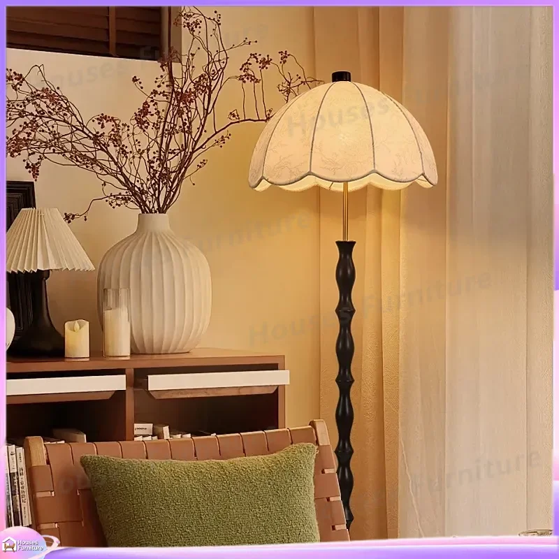 For Modern Floor Lamp Ash Wood Standing Light Nordic Medieval Decorative Bedroom Living Room Bedside Simple Vertical Table