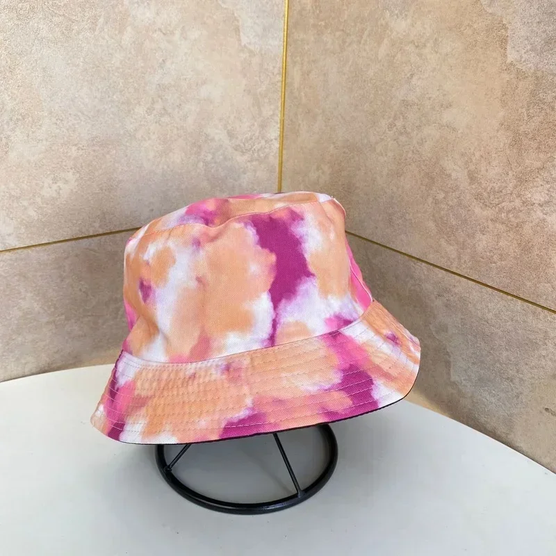 Zomer Tie Dye Bucket Hat for Men Women Reversible Fashion Hip Hop Hat Fisherman Bob Street Outdoor Travel Boys Girl Hat Panama