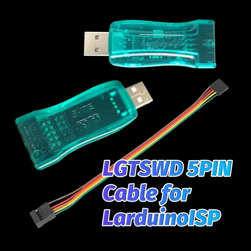 Programador de larduinoisp para o uso da série de lgt mcu interface swd para lgt8f328p ssop20/lqfp32/lqfp48 throuth software de ide de rduino