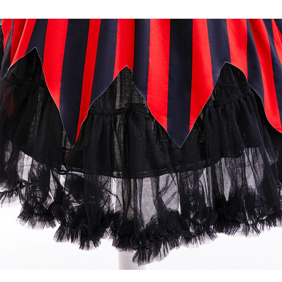 Halloween Girls Pirate Dress Cosplay Carnival Party Pirate Role Play Suit With Headscarf Kids Stage Performance Clothing image 6