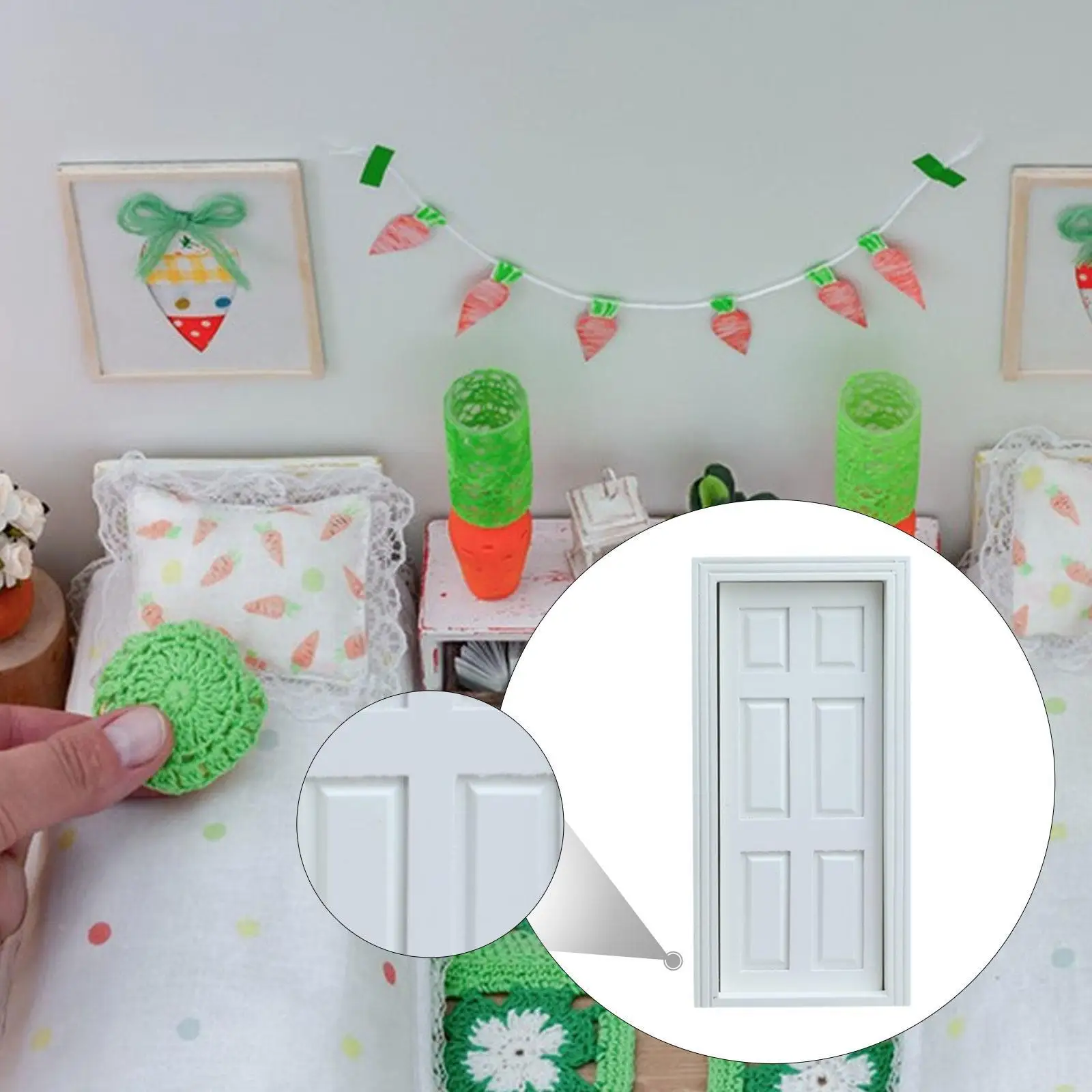 1:12 ドールハウスドア家具風景用品マイクロランドスケープミニモデル人形アクセサリー装飾リビングルーム寝室用