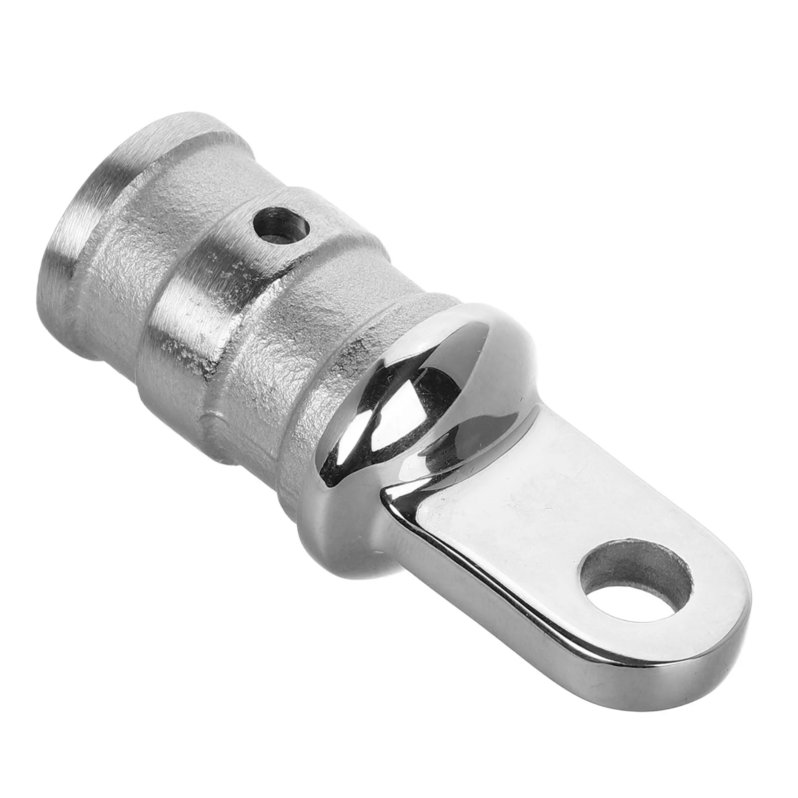 

s Marine Grade 316 Stainless Steel Adjustable Pipe Plug Bimini Top Fittings Square Tubing External Eye End Boat Parts Hardware
