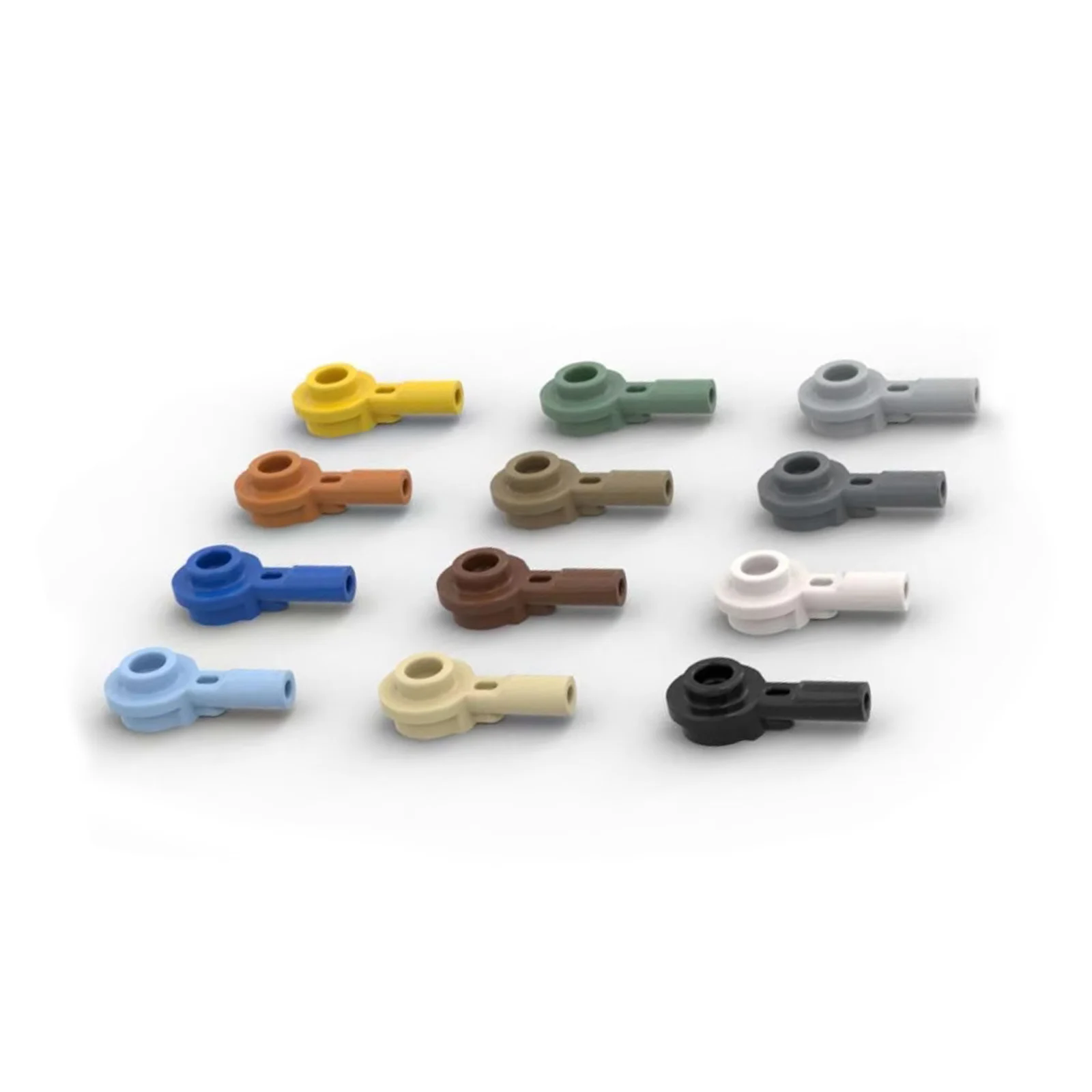 

10 PCS 32828 Parts Plate Round 1x1 with Hollow Stud and Horizontal Bar 1L Building Blocks 100% Compatible DIY Bricks Toys