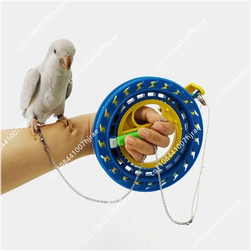 Parrot bird flying training rope, anti-bite ultra-light 304 stainless steel chain plus 150 meters 200 meters wear-resistant line