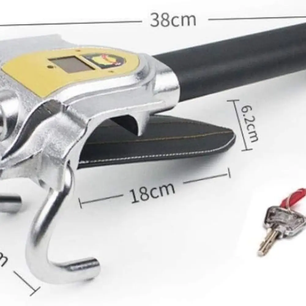 トラック、バン、SUV、および車用のステアリングホイールロック。調整可能な盗難防止ロック。エアバッグロック。キー付き。盗難防止装置。