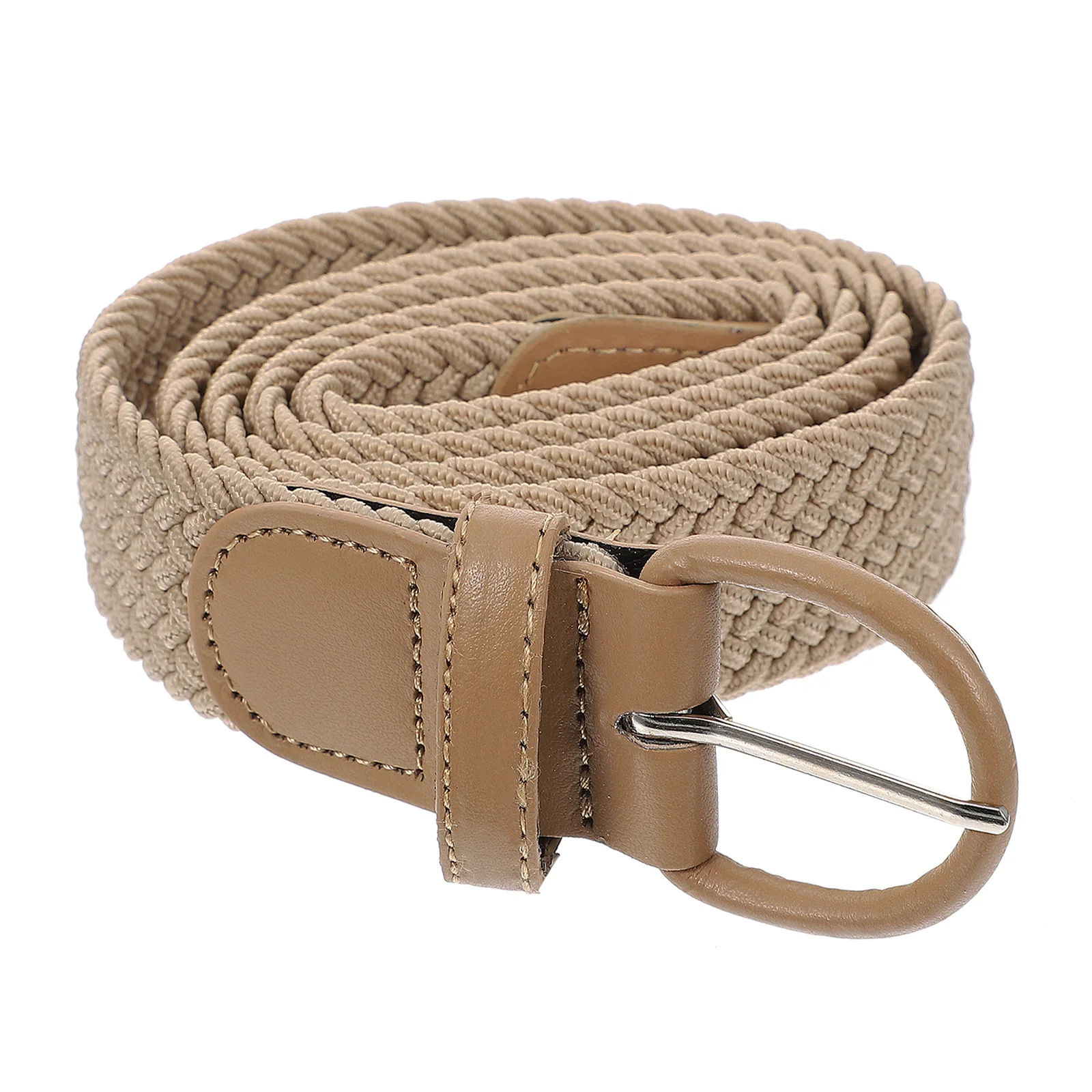 

1pc Elastic Woven Fabric Belt For Men Women Lightweight Non-Fading Waistband Unisex Casual Dress Coat Decorative Belt