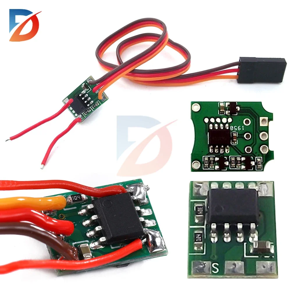 Dual Way Bidirectional Brushed ESC Speed Control for RC Model Boat Tank Brushed Motor Spare Parts DC3.5-8.4V