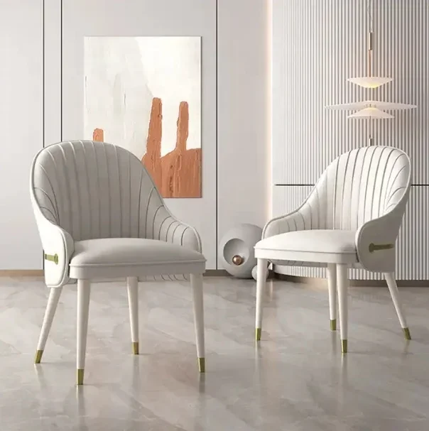 #h Modern Light Luxury High Quality Hotel Restaurant Dining Chair Lounge Modern Dining Room Chair