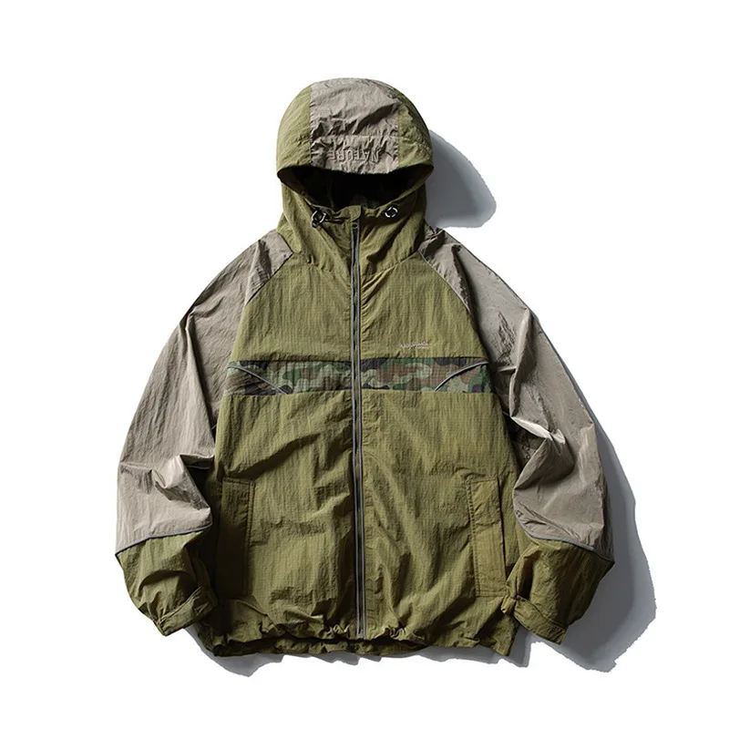 

Водостойкая мужская куртка с капюшоном в стиле Mountain Outdoor, модный тренч европейского и американского бренда - дизайн пальто с