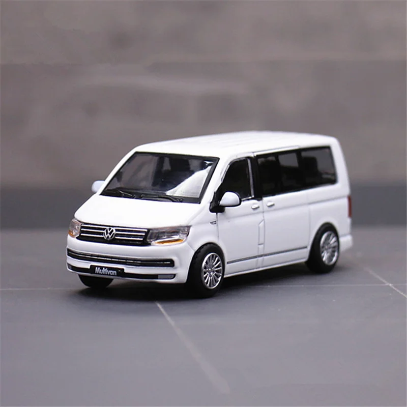 

1/64 VW Multivan T6 MPV модель автомобиля из сплава, литая под давлением металлическая модель гоночного автомобиля, имитация миниатюрной масштабной коллекции, подарки для детей