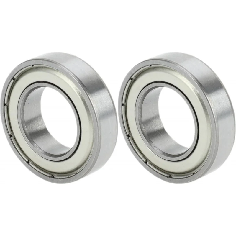 6902ZZ Deep Groove Ball Bearings P6 15x28x7mm Lubricated Bearings Double Metal Seal Silver Tone Printer Scooter - Pack of 2