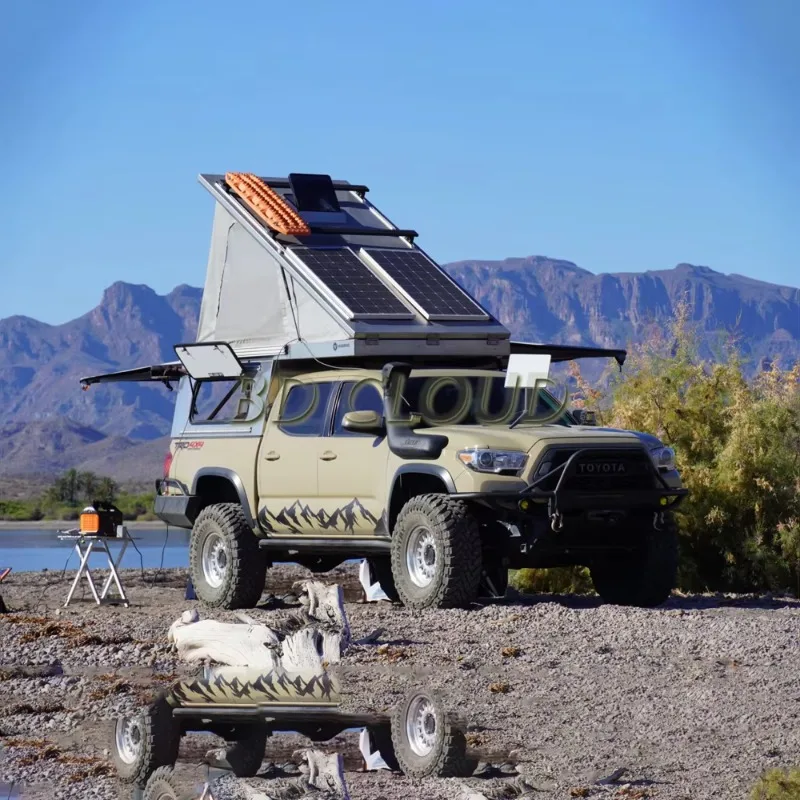 Customized Lightweight Roof Truck Camper Pop Up Truck Camper Tent