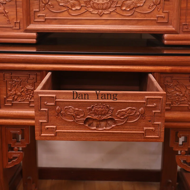 YJ Offering Table Offering Table Fragrant Flower Pear Wood Carving Shentai Fragrant Case Fragrant Cabinet Temple Hall Supplies