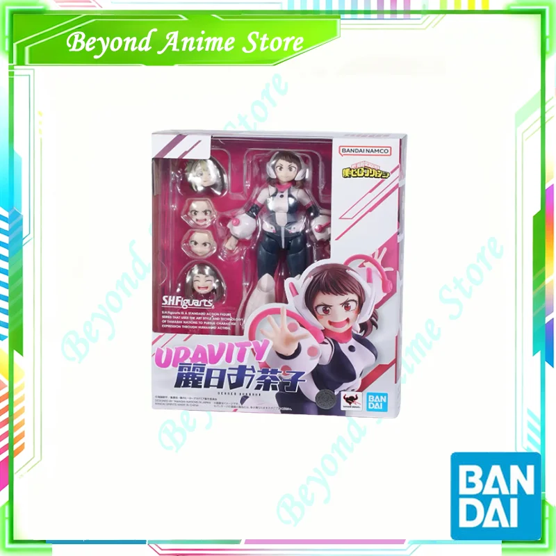 

Spot Direct Delivery Bandai Original My Hero Academia Anime Figure SHF OCHACO URARAKA Action Figure Toys For Children Gift