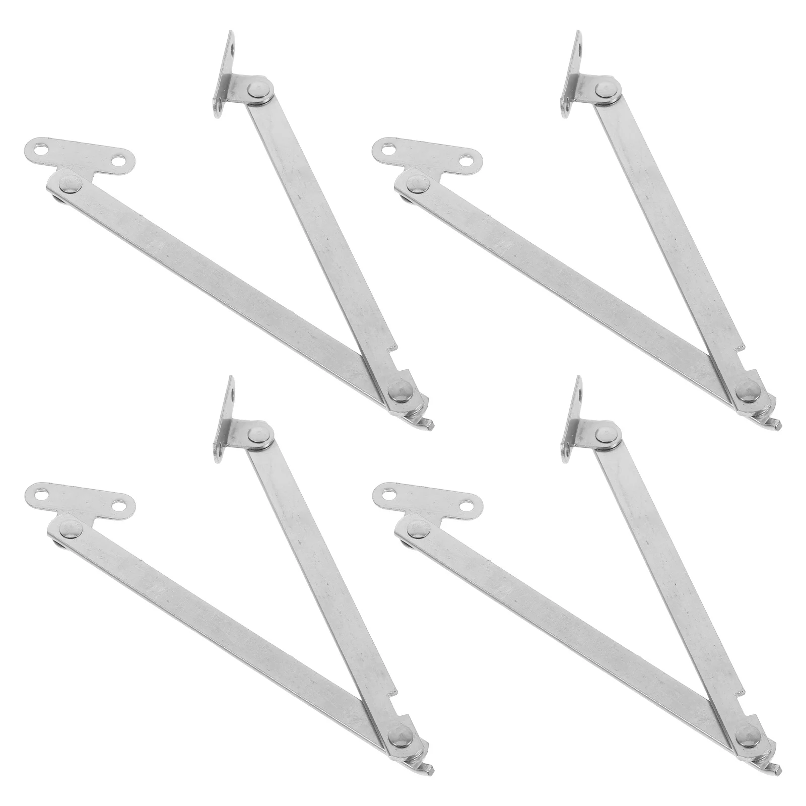 

4Pcs Adjustable Iron Hinges for Furniture Cabinets Wardrobes Smooth Movement Long Term Use Soft Close Support Hardware