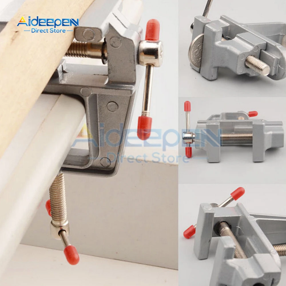 Mini Bench Vise Muliti-Funcational Table Screw Vise Aluminium Alloy 30mm Table Bench Clamp Vise for DIY Craft Mold Fixed Repair