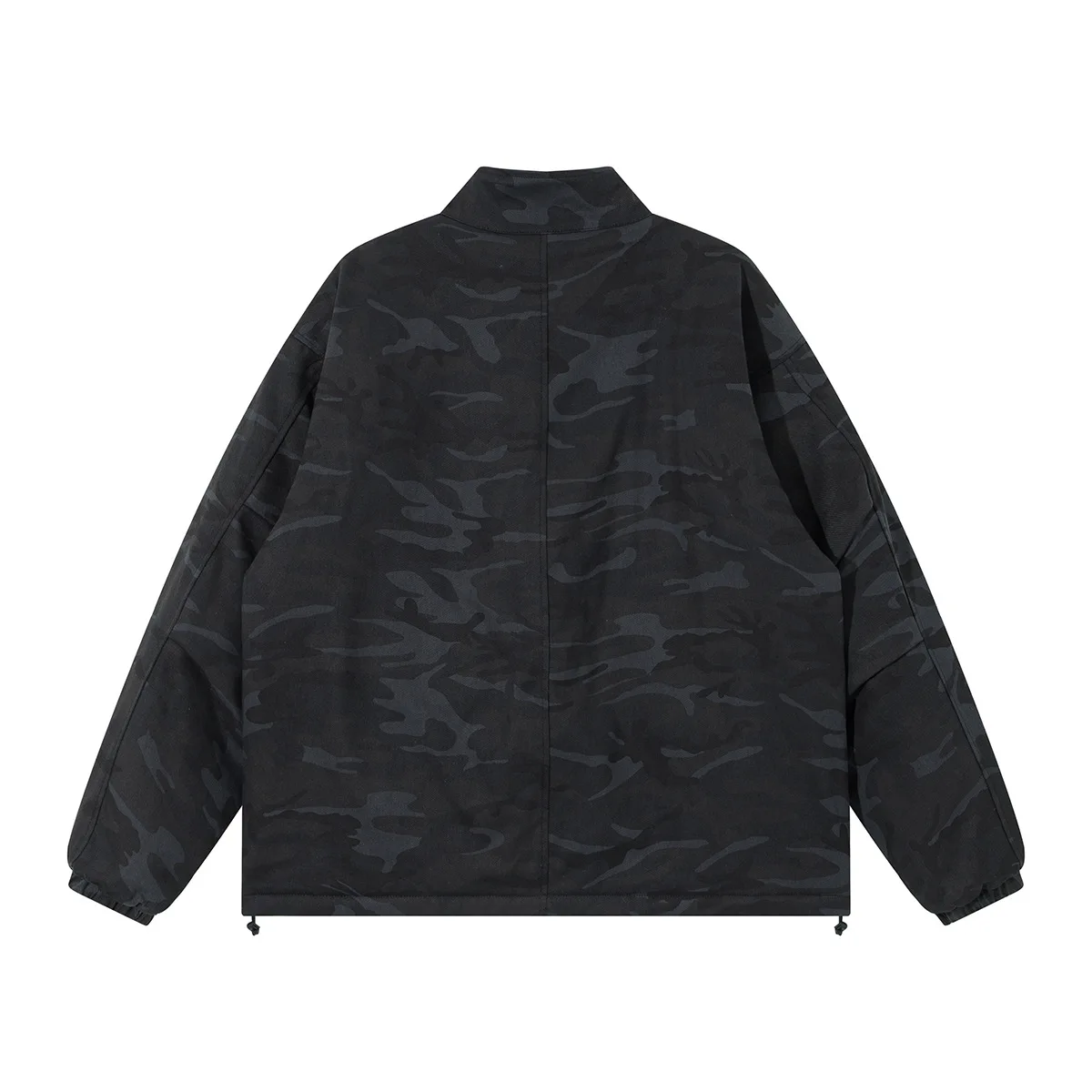 Winter Cotton-padded Camouflage Jacket Men Stand Collar Streetwear Fashion Loose Casual Outdoor Cargo Jacket Thicken Warm Coat