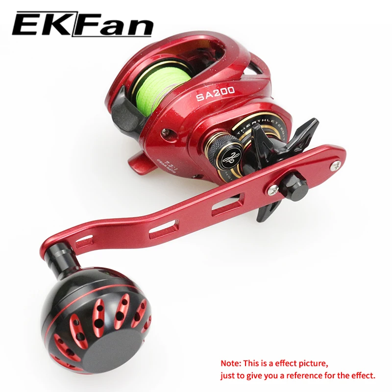 EKFan 135mm Aluminiumlegierung Baitcasting-Angelrollengriff für S/D/A 7*4/8*5mm Loch Big Game Rollengriff Köderrolle DIY-Teil – Detail 9