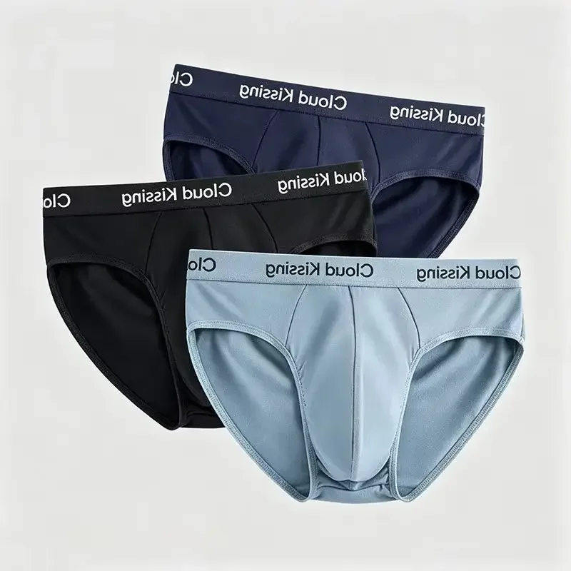 3Pcs Men's Underwear Briefs Ultra Soft Breathable High Elastic Skin Friendly Comfortable Male Underpants Daily