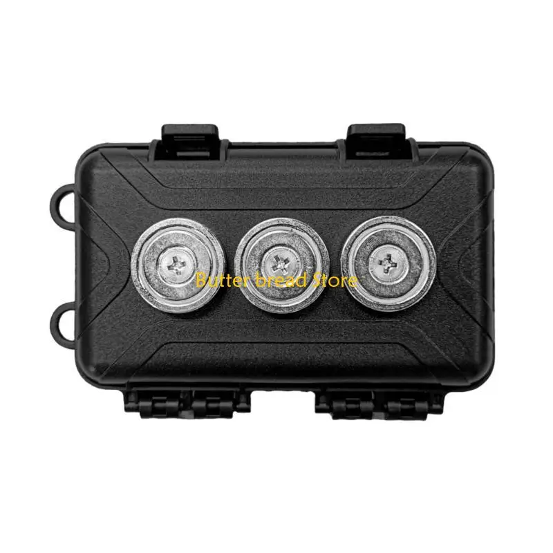 W89C حامل المفتاح المغناطيسي مقاوم للماء تحت السيارة إخفاء مفتاح مربع مفتاح المفتاح متعدد الوظائف