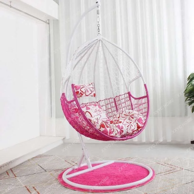 Hanging Basket Glider Balcony Rattan Chair Indoor Home Swing Rocking Chair Hammock