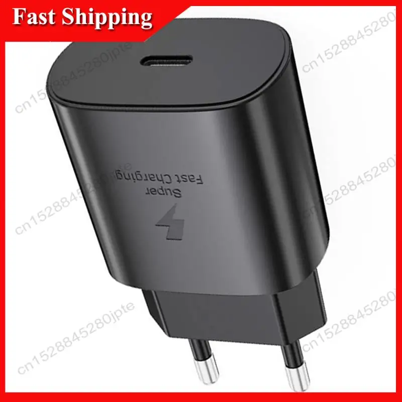 -ABUB شاحن PD 25 واط شحن سريع للغاية الاتحاد الأوروبي الجدار محول الطاقة USB نوع C لمجرة S24 S23 زائد S20 S21 Ultra/FE A71 A91