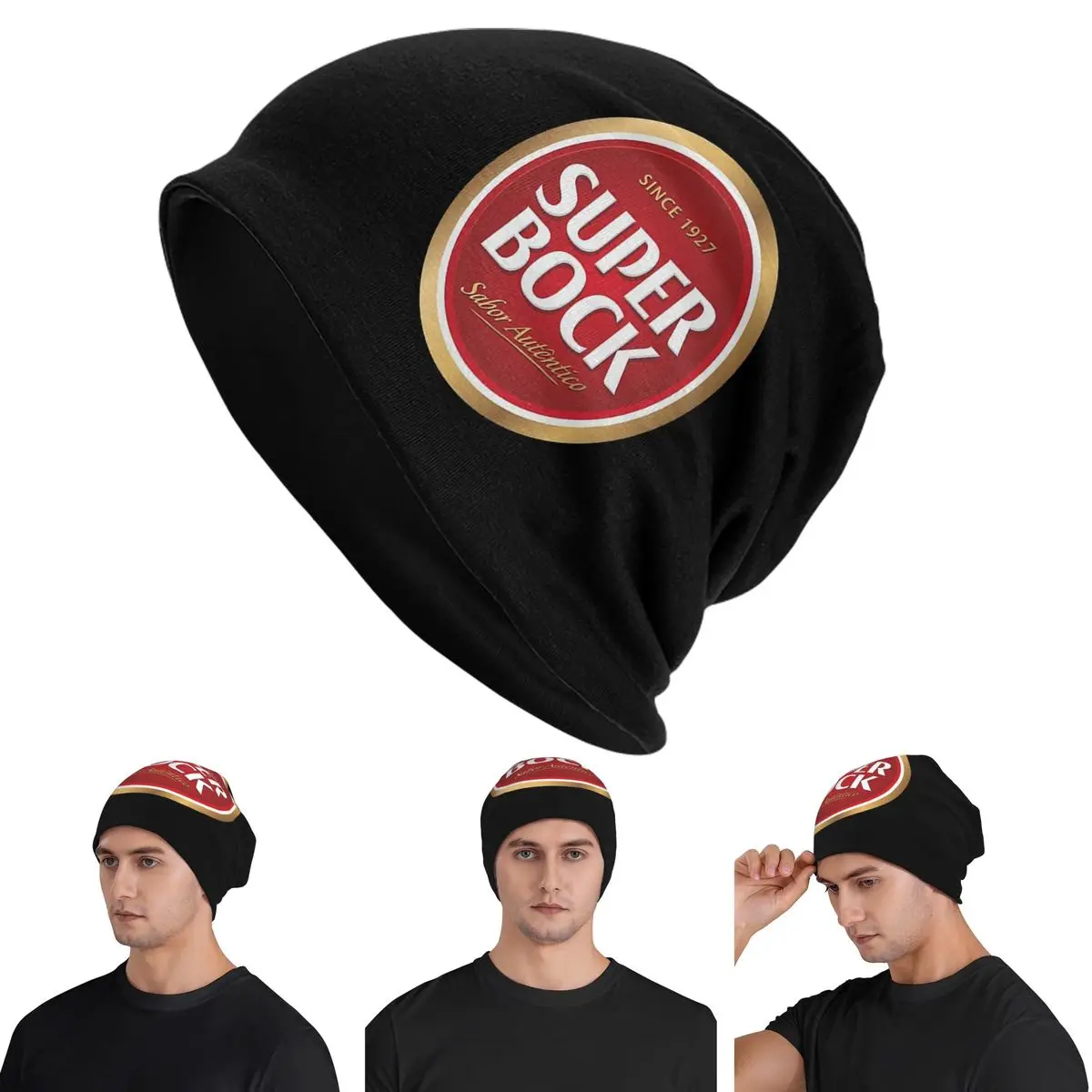 

Super Bock Since 1927 Skullies Beanies Hats Warm Autumn Winter Outdoor Cap Knitted Bonnet Caps for Men Women Adult